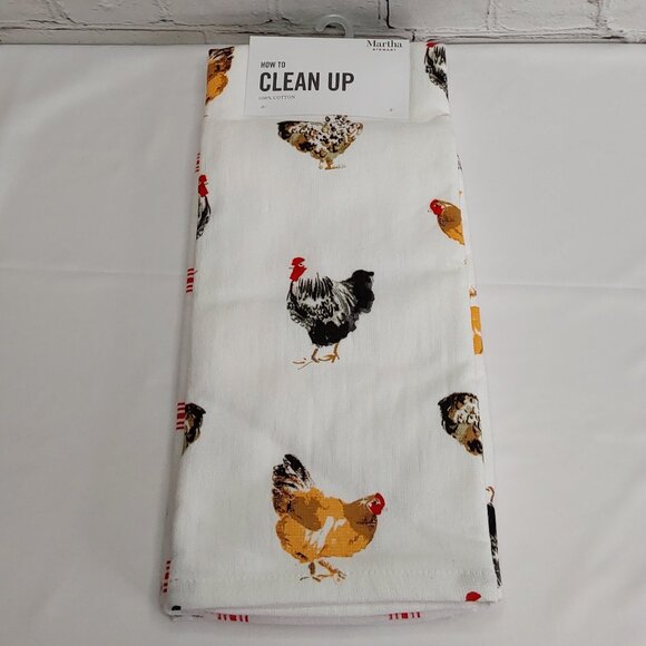 MARTHA STEWART 'ROOSTER COLLECTION' 3-PIECE COTTON KITCHEN TOWELS SET - Picture 15 of 16
